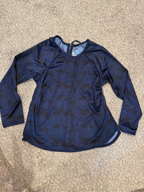 all in motion Other - All in Motion Plus Size 20W Long Sleeve Swim Shirt Navy Black Rash Guard